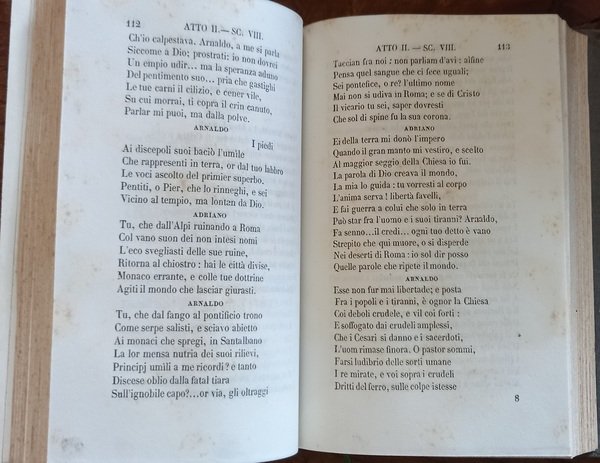 Arnaldo da Brescia. Tragedia. S.l., A spese dell’Editore, 1843.