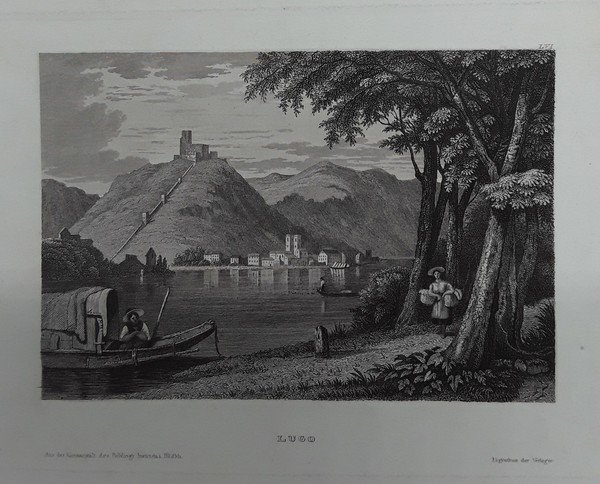 Lugo. Incisione in acciaio. VERLEGER, 1838.