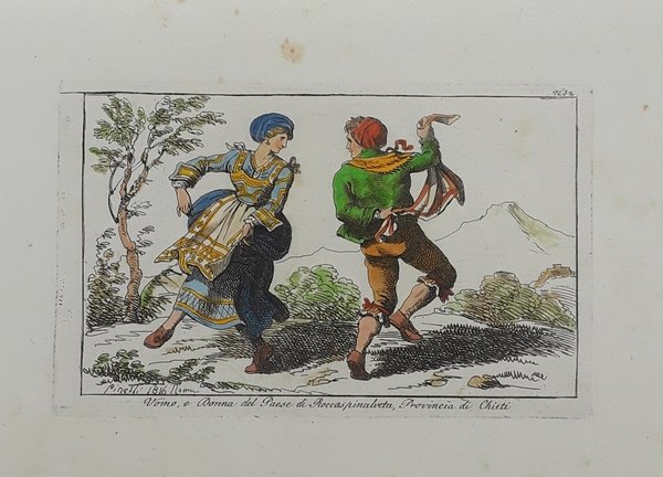 Uomo, e donna del paese di Roccaspinalveta, Provincia di Chieti. …