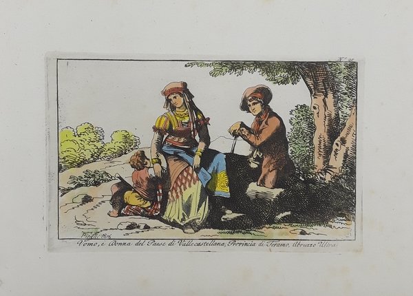 Uomo, e donna del Paese di Valle Castellana, Provincia di …