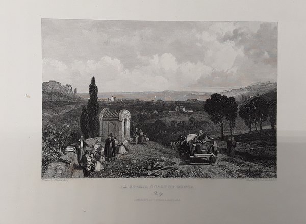 La Spezia, coast of Genoa. Incisione in acciaio. HARDING, 1831.