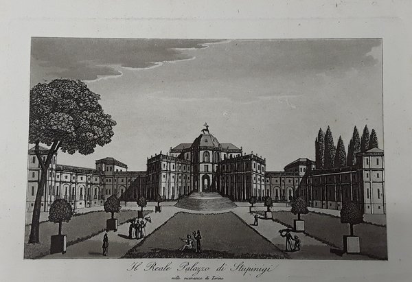 Il Reale Palazzo di Stupinigi nelle vicinanze di Torino. Acquatinta. …