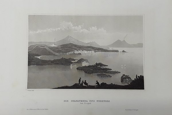 Die Solfaterra und Puzzuoli. Incisione in rame. REISS - VERLEGER, …