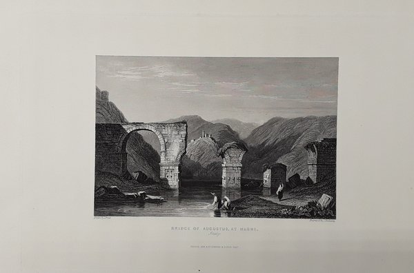 Bridge of Augusts, at Narni. Acciaio. REDAWAY, 1838.