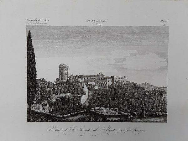 Veduta di S. Miniato al Monte presso Firenze. Incisione in …