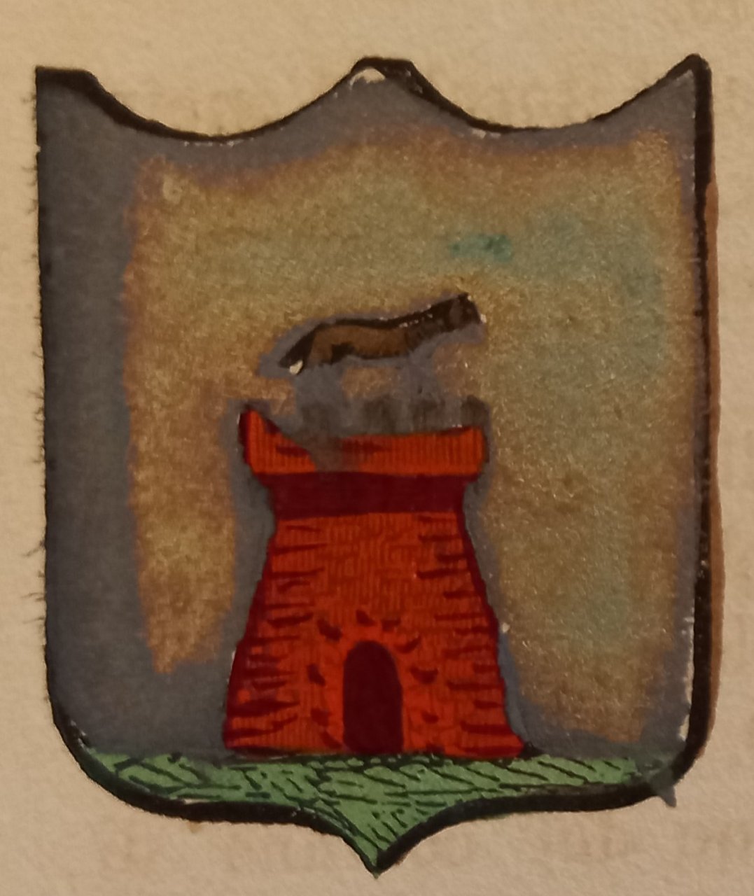 ANGROGNA (TO). Stemma miniato. 1 pag. di testo. | Immagine principale