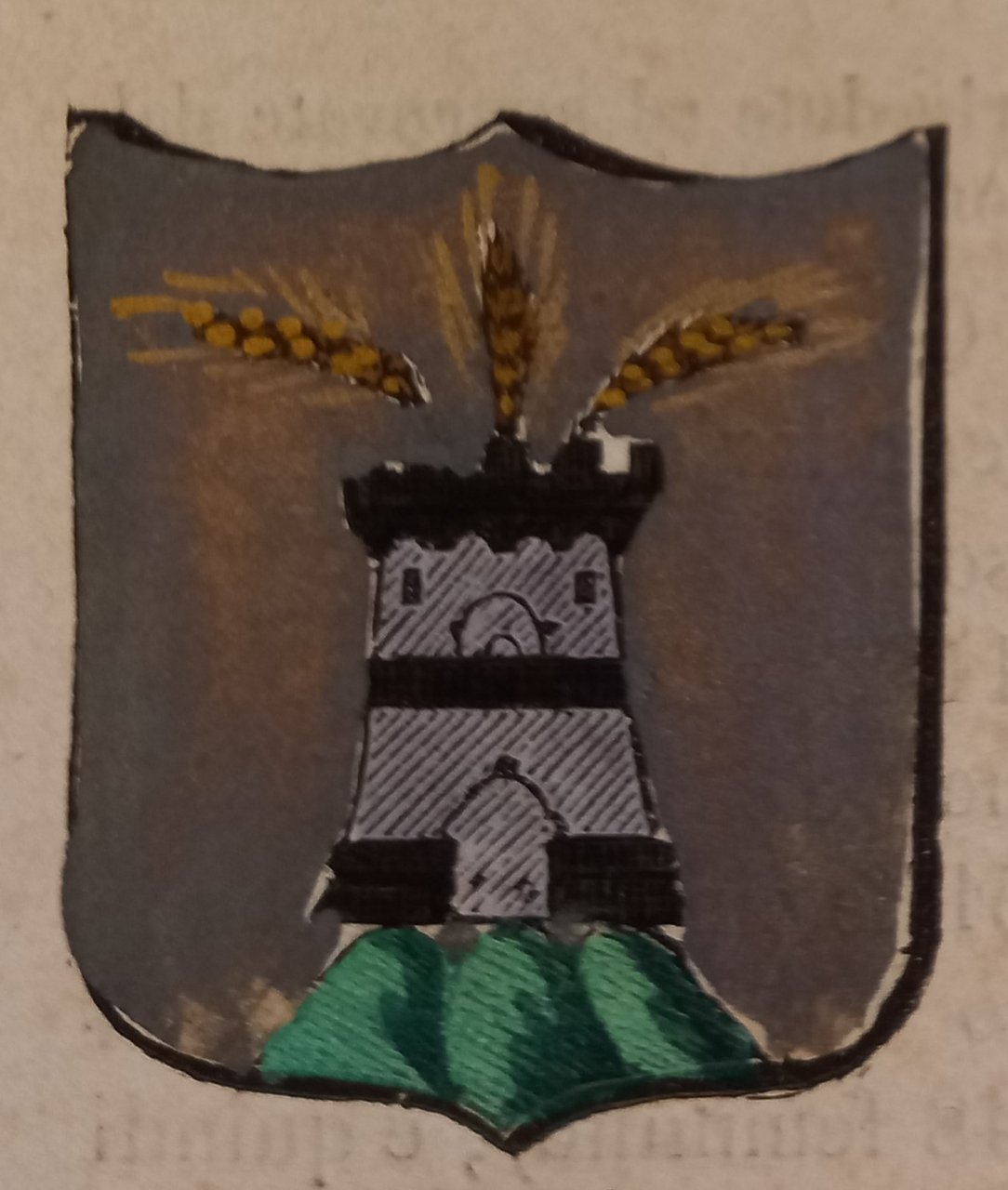 ANZI (PZ). Stemma miniato. 1 pag. di testo. | Immagine principale