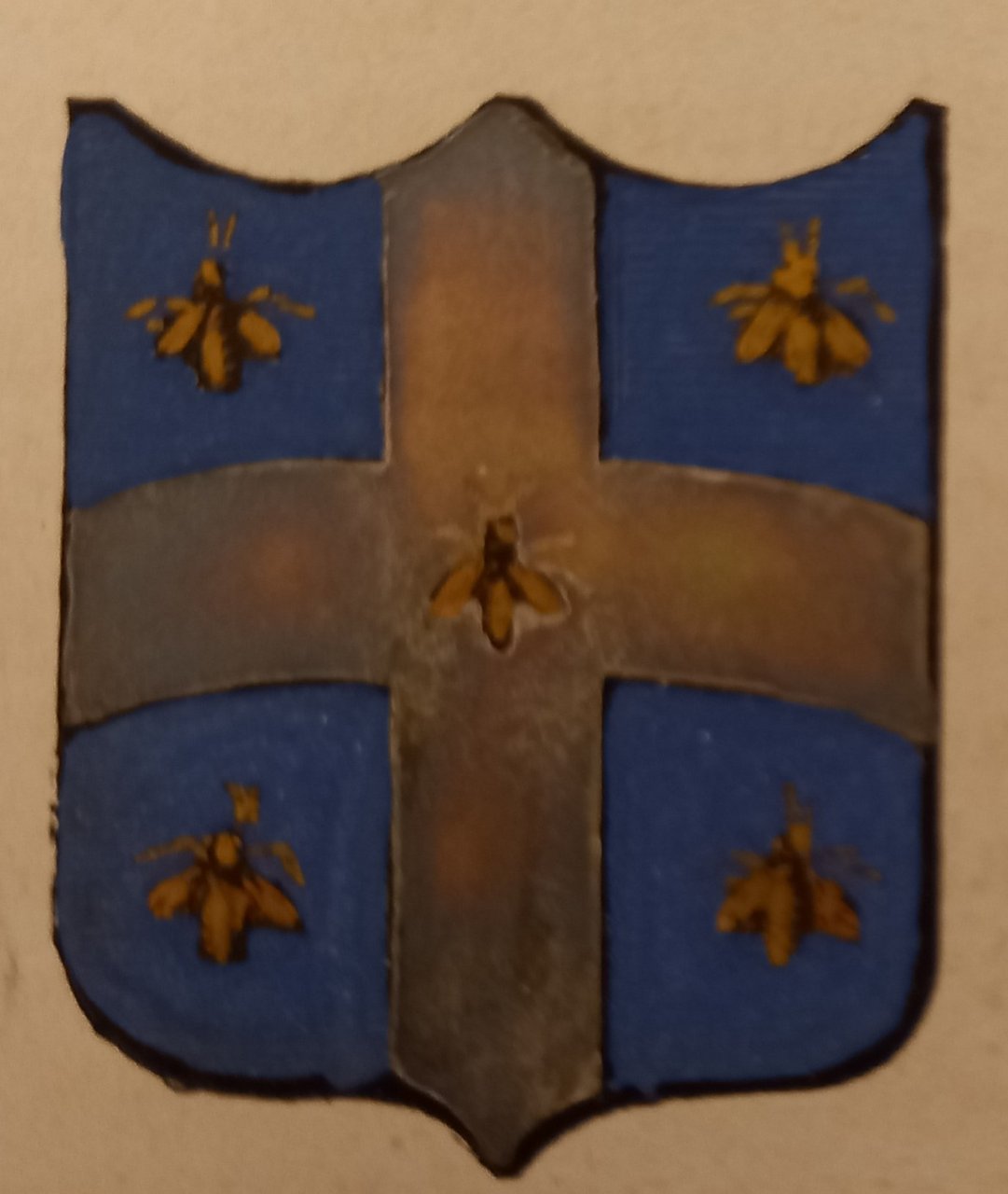 AVIGLIANA (TO). Stemma miniato. 2 pagg. di testo. | Immagine principale