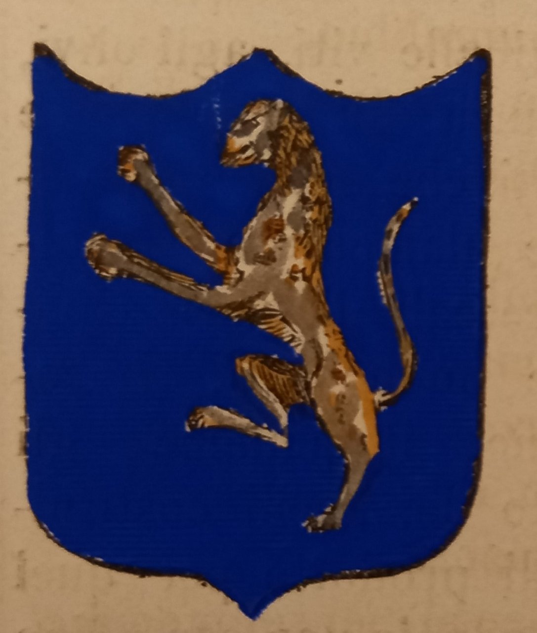 BARBERINO DI VAL D’ELSA (FI). Stemma miniato. 2 pagg. di …