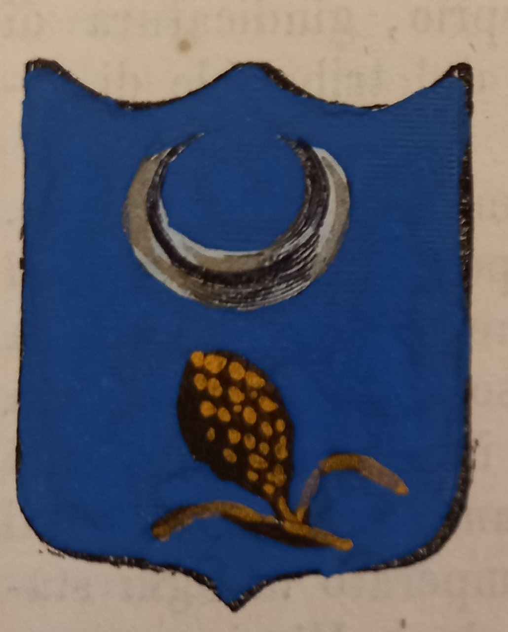 BIVONA (AG). Stemma miniato. 2 pagg. di testo.