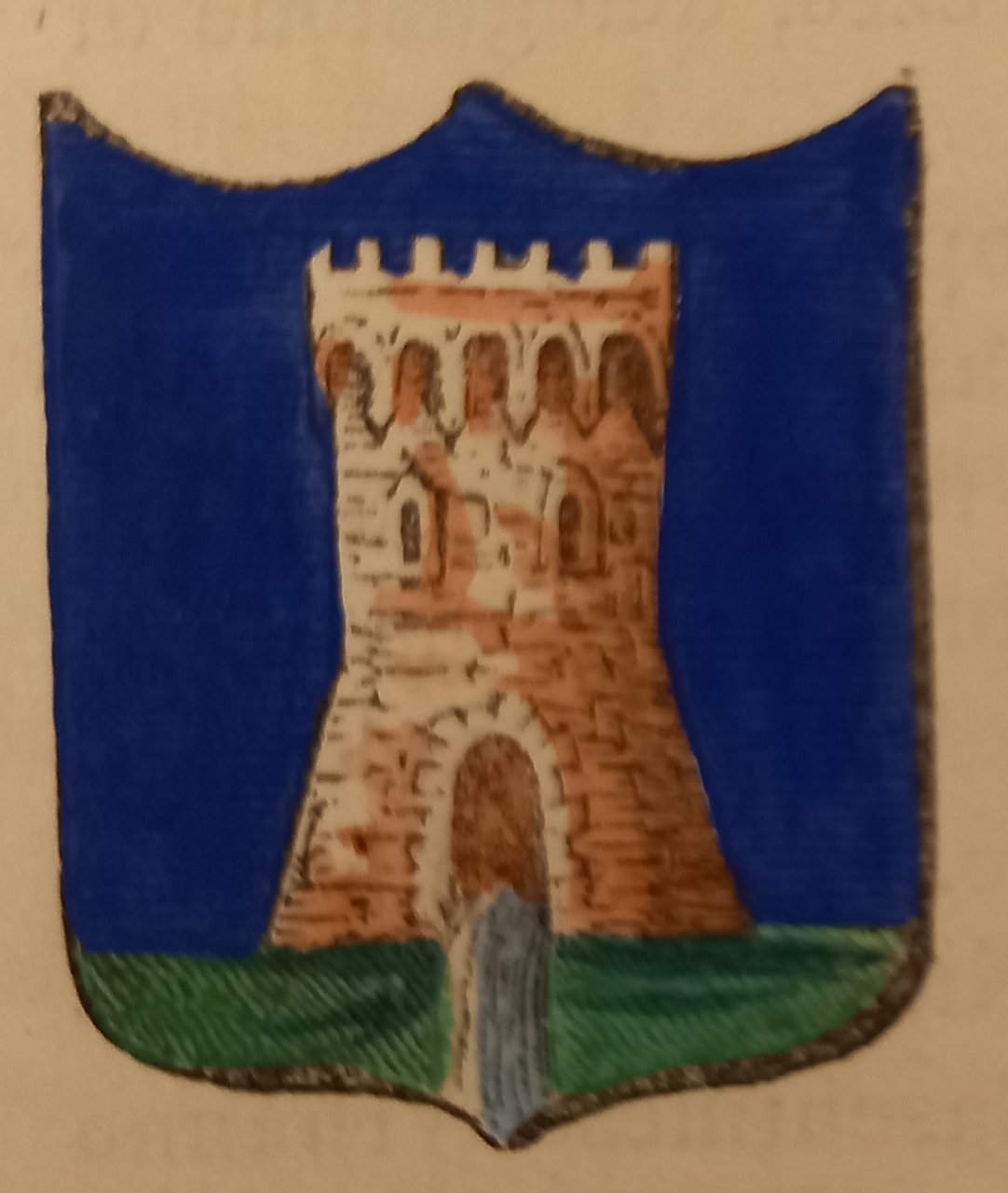 BORGO A MOZZANO (LU). Stemma miniato. 2 pagg. di testo. | Immagine principale