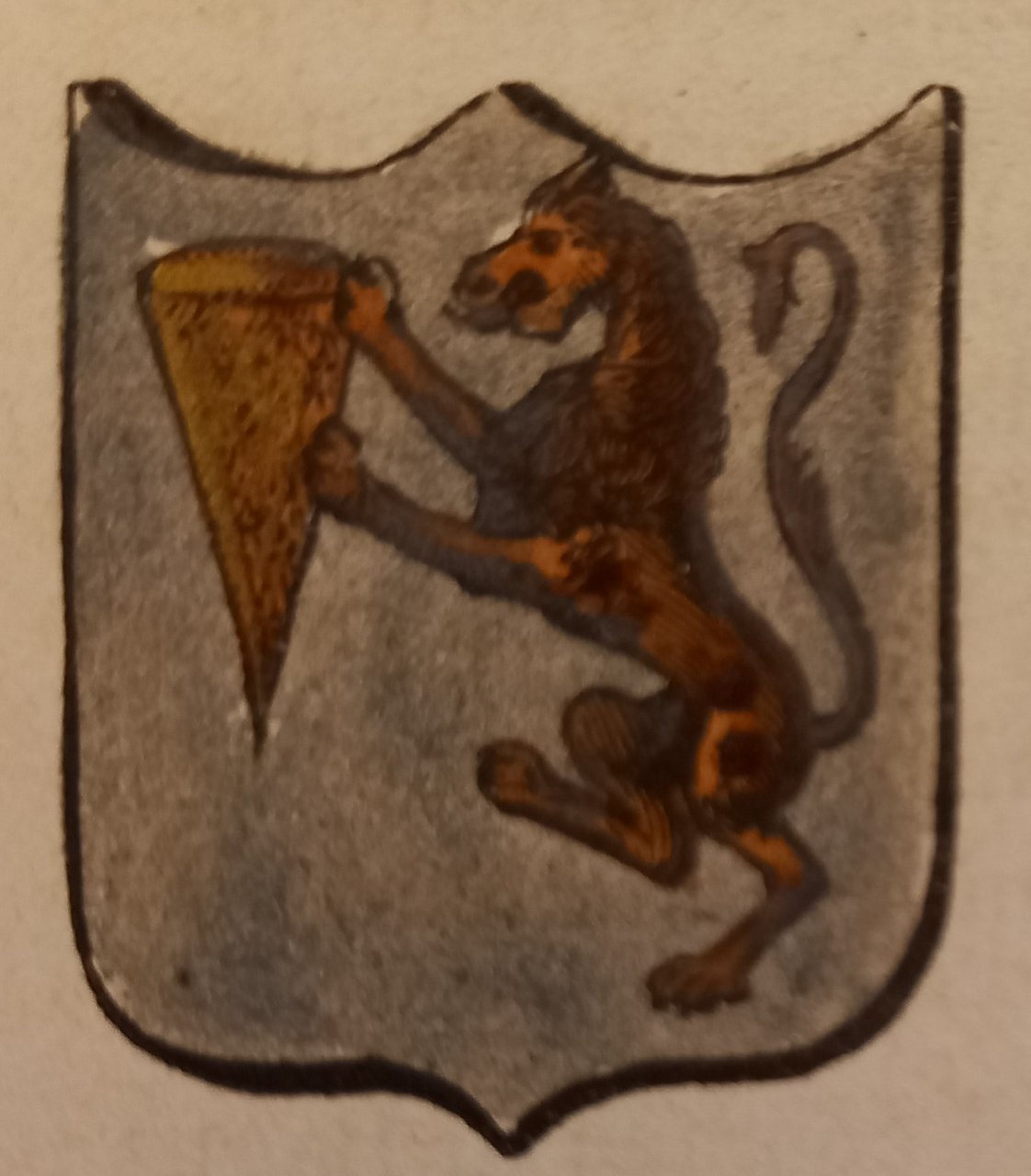 BUCINE (AR). Stemma miniato. 1 pag. di testo. | Immagine principale