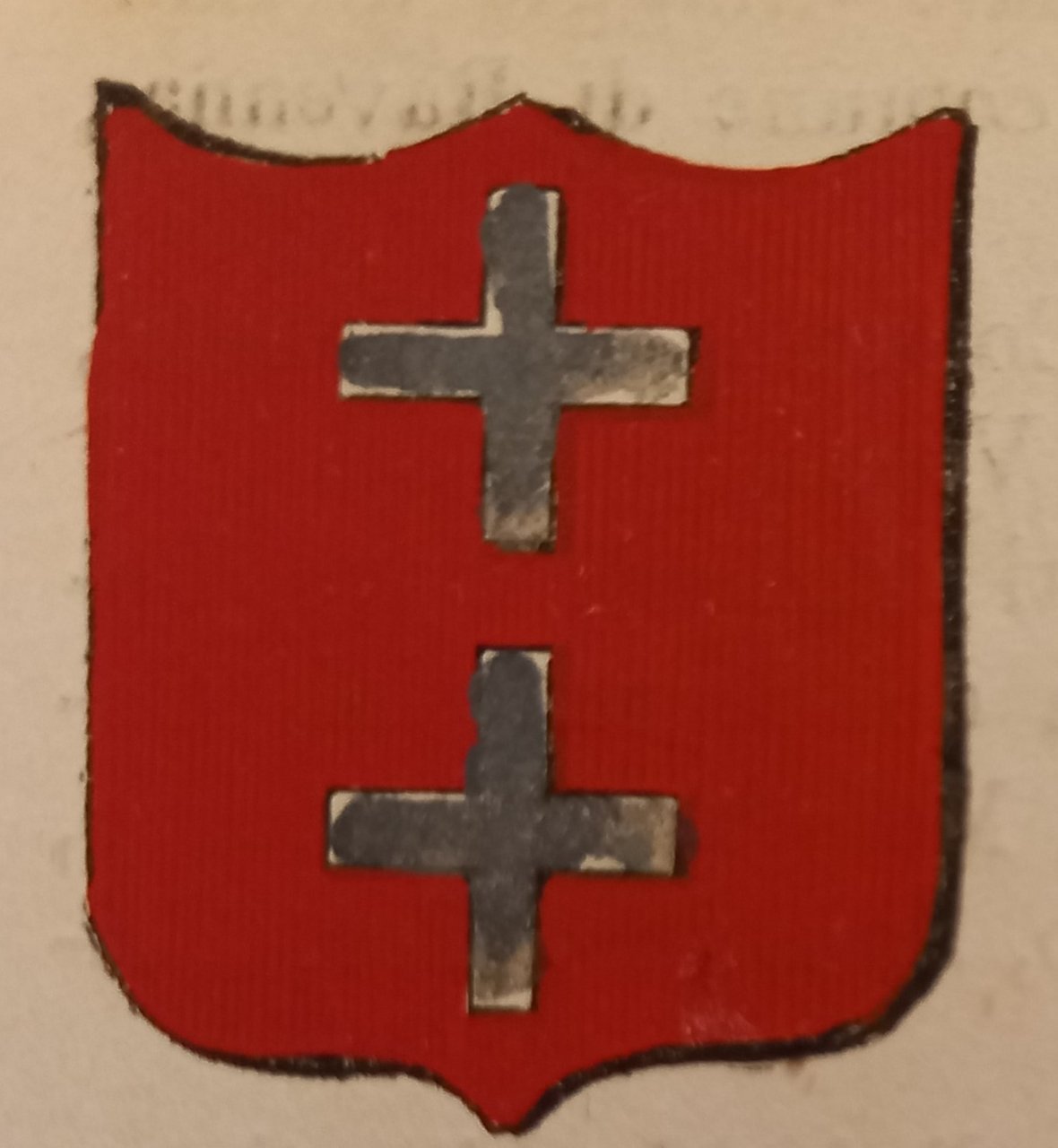 BUTTIGLIERA (AL). Stemma miniato. 1 pag. di testo. | Immagine principale