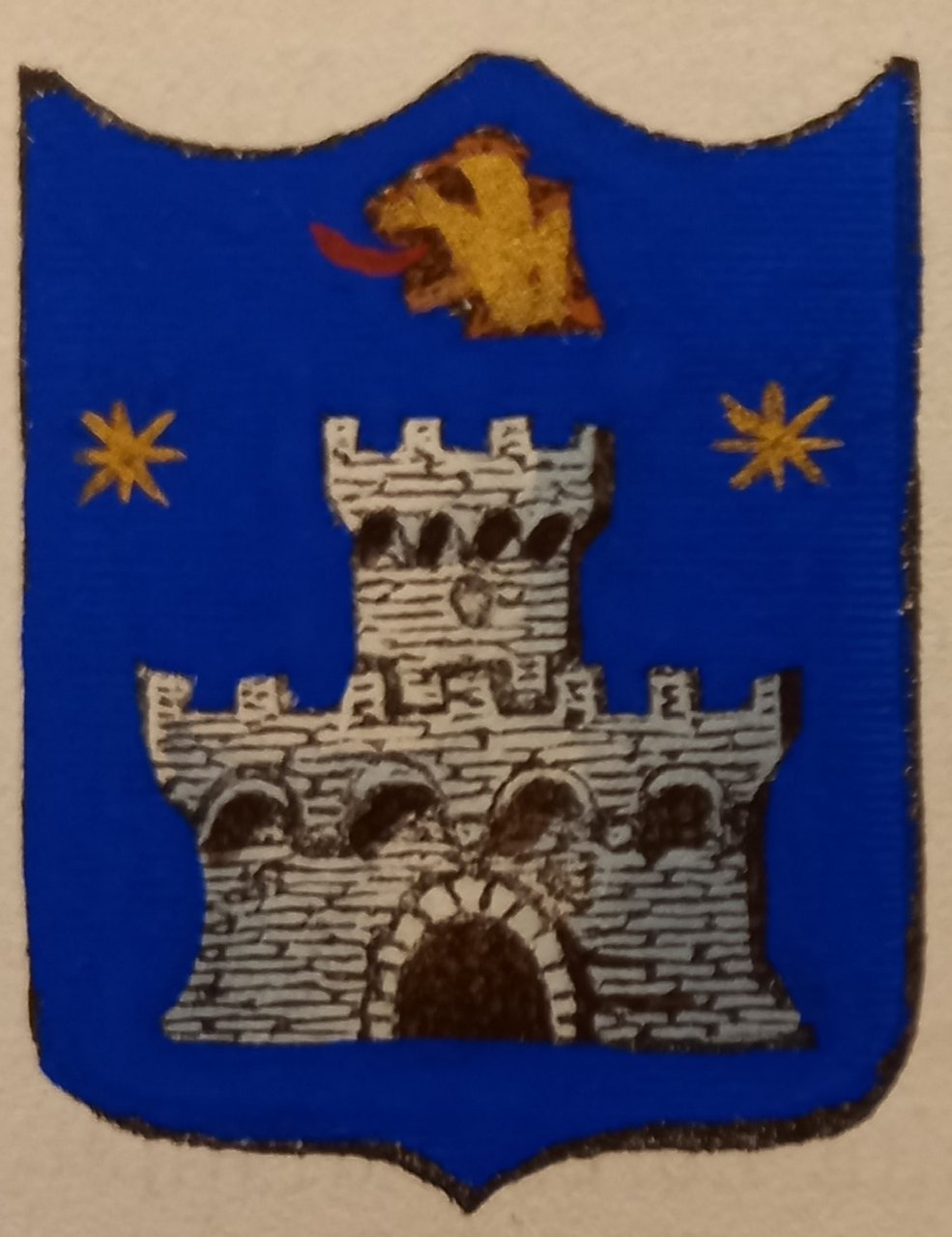 CAPOLONA (AR). Stemma miniato. 2 pagg. di testo. | Immagine principale