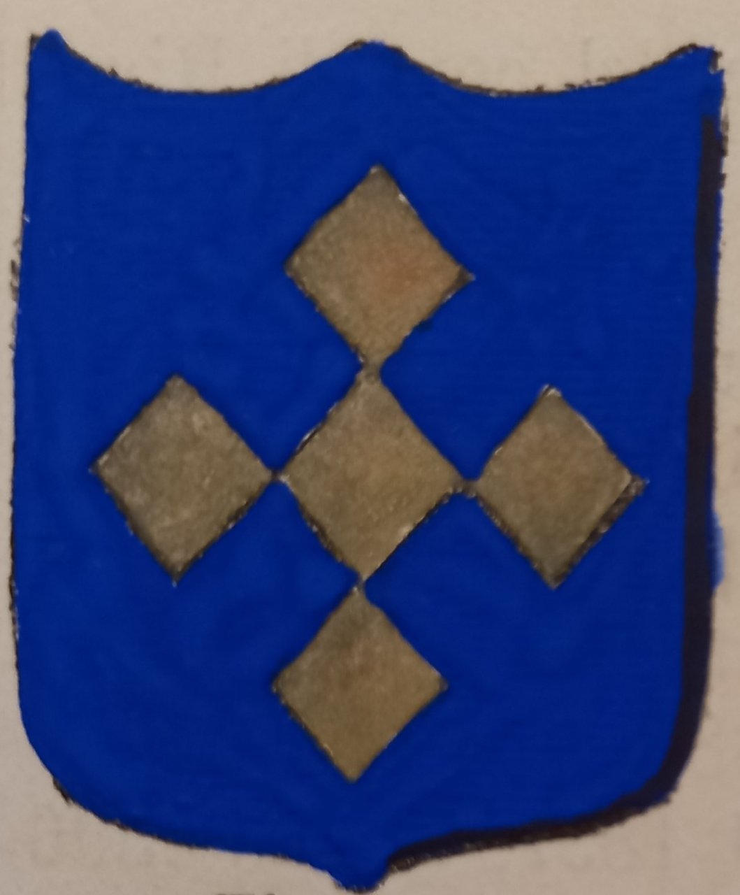 CARINOLA (CE). Stemma miniato. 1 pag. di testo.