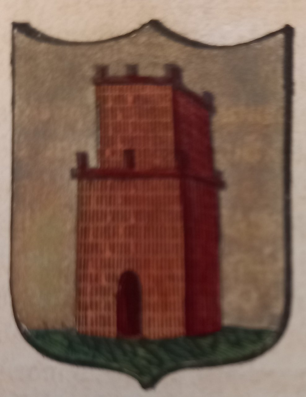 CASALPUSTERLENGO (MI). Stemma miniato. 2 pagg. di testo.