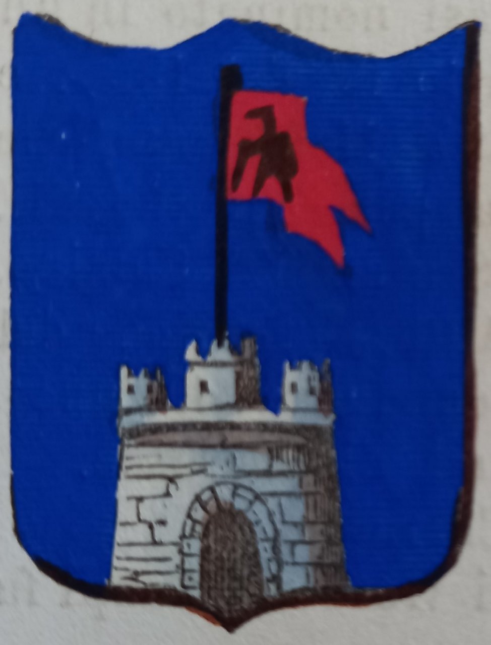 CASTEL SARDO (SS). Stemma miniato. 1 pag. di testo. | Immagine principale