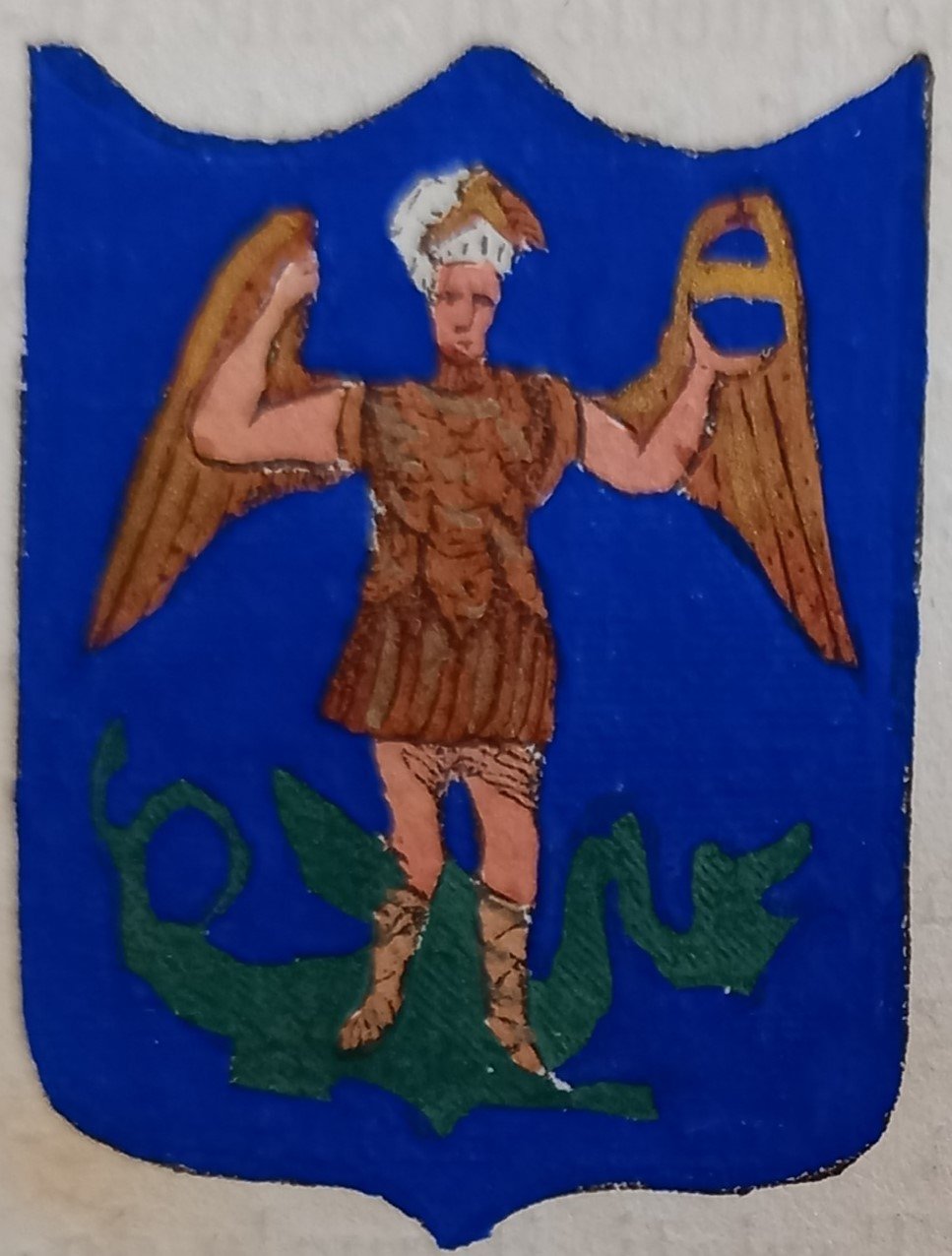 CASTIGLIONE FIORENTINO (AR). Stemma miniato. 2 pagg. di testo. | Immagine principale