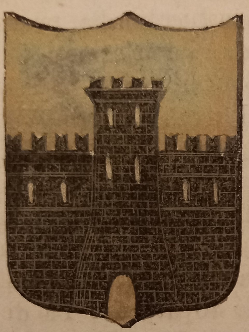 CAVARZERE (VE). Stemma miniato. 2 pagg. di testo. | Immagine principale