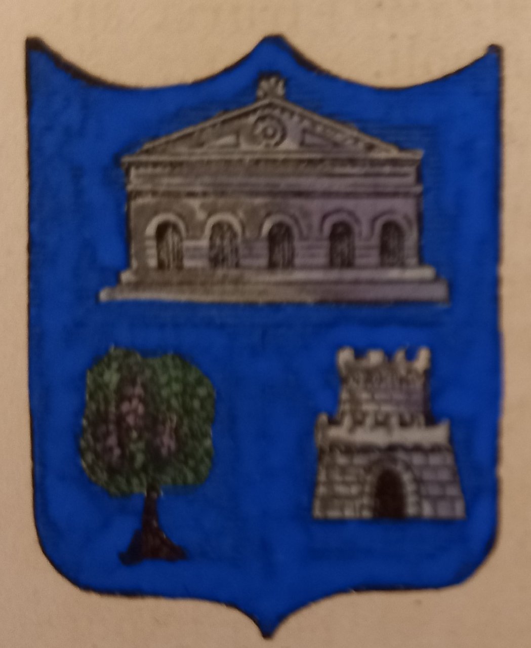 EMPOLI (FI). Stemma miniato. 2 pagg. di testo.