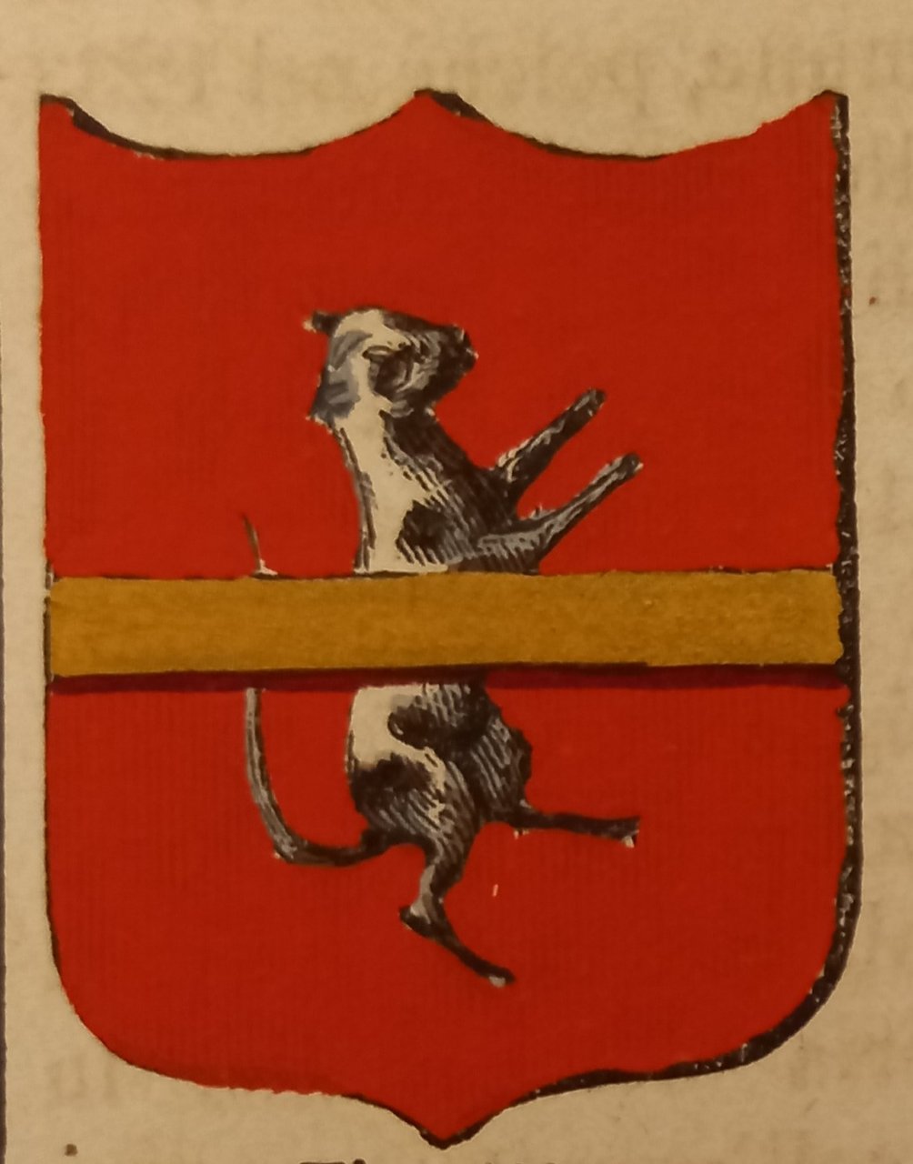 GATTEO (FO). Stemma miniato. 2 pagg. di testo. | Immagine principale