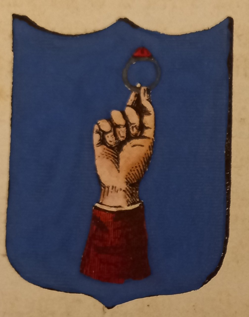 GEMMANO (RN). Stemma miniato. 1 pag. di testo.