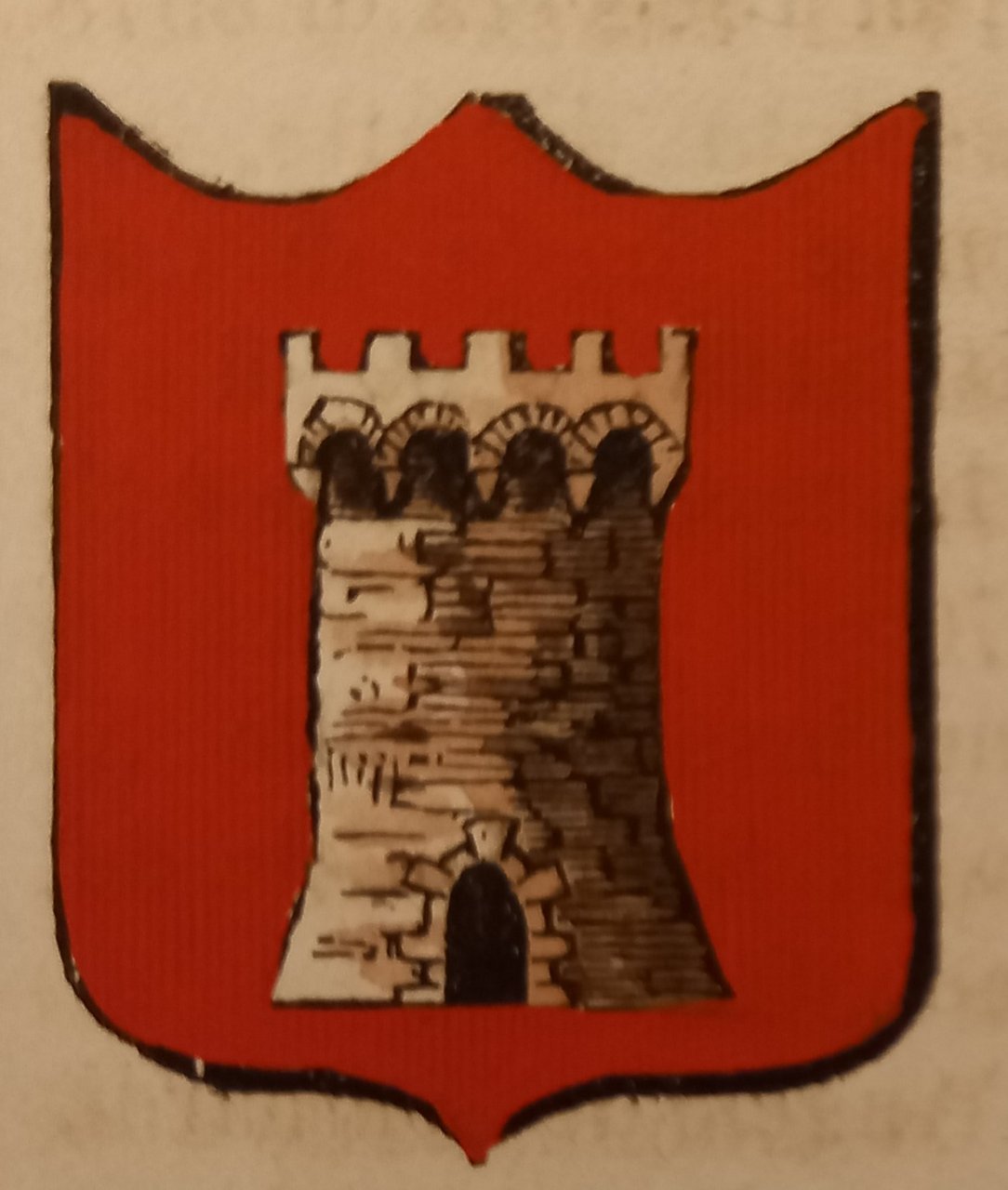 GUARDISTALLO (PI). Stemma miniato. 1 pag. di testo.