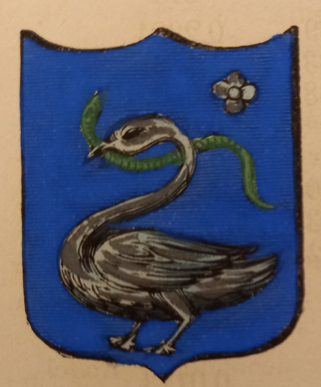 LACEDONIA (PZ). Stemma miniato. 1 pag. di testo. | Immagine principale