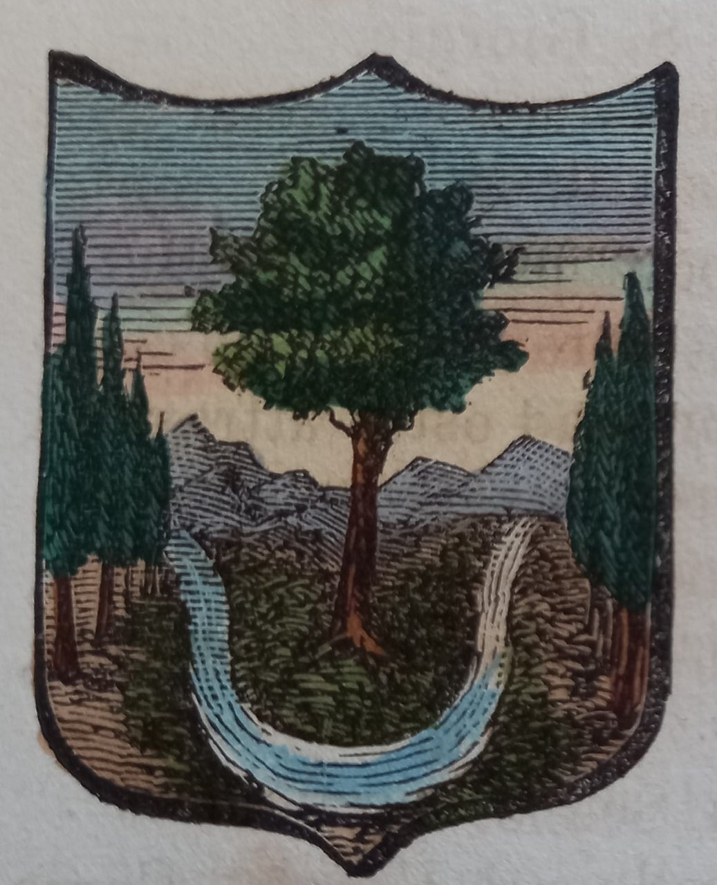 MALLARE (SV). Stemma miniato. 2 pagg. di testo | Immagine principale