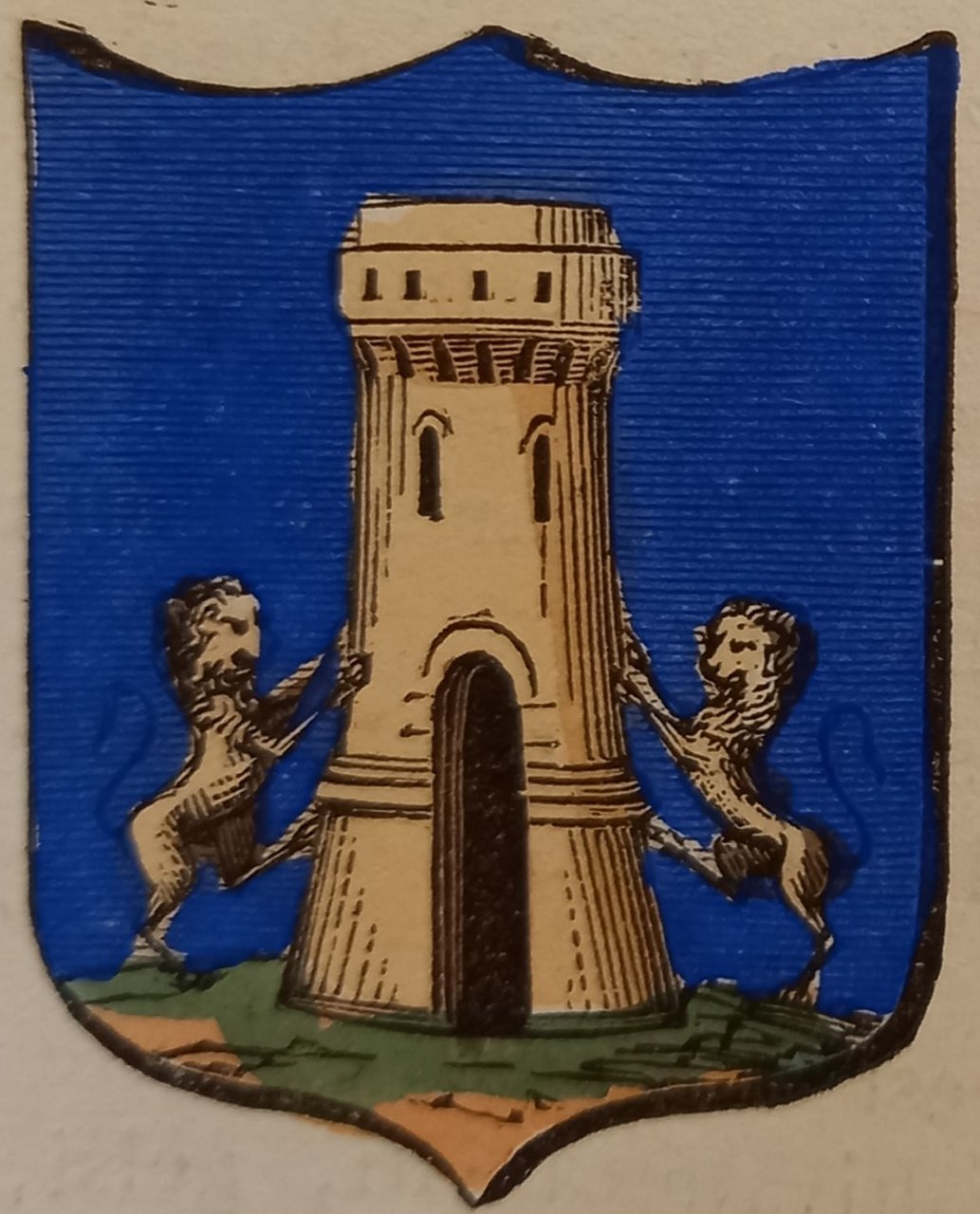 MONTEFREDANE (AV). Stemma miniato. 1 pag. di testo. | Immagine principale