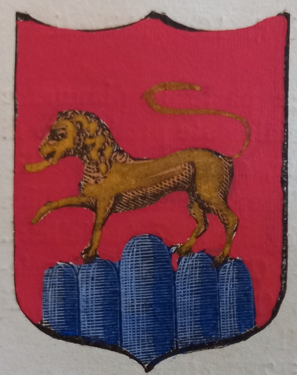 MONTELEONE DI FERMO (AP). Stemma miniato. 2 pagg. di testo.