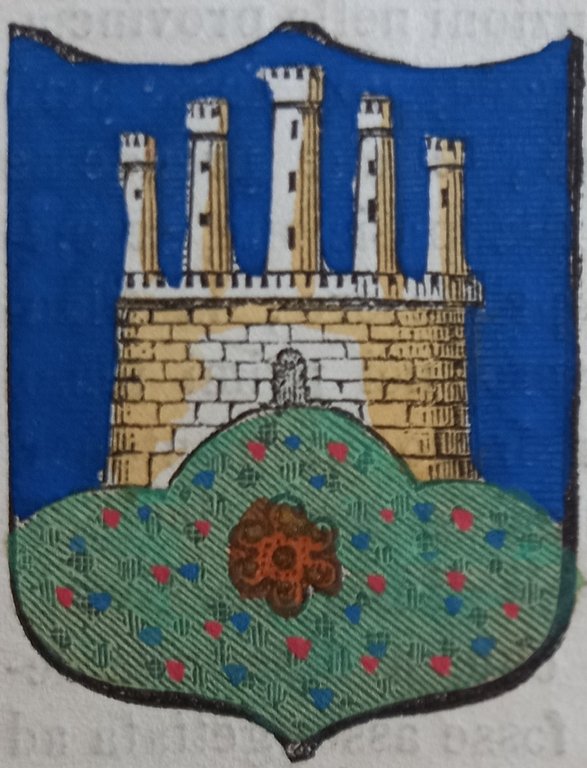 MONTONA (Istria). Stemma miniato. 6 pagg. di testo.