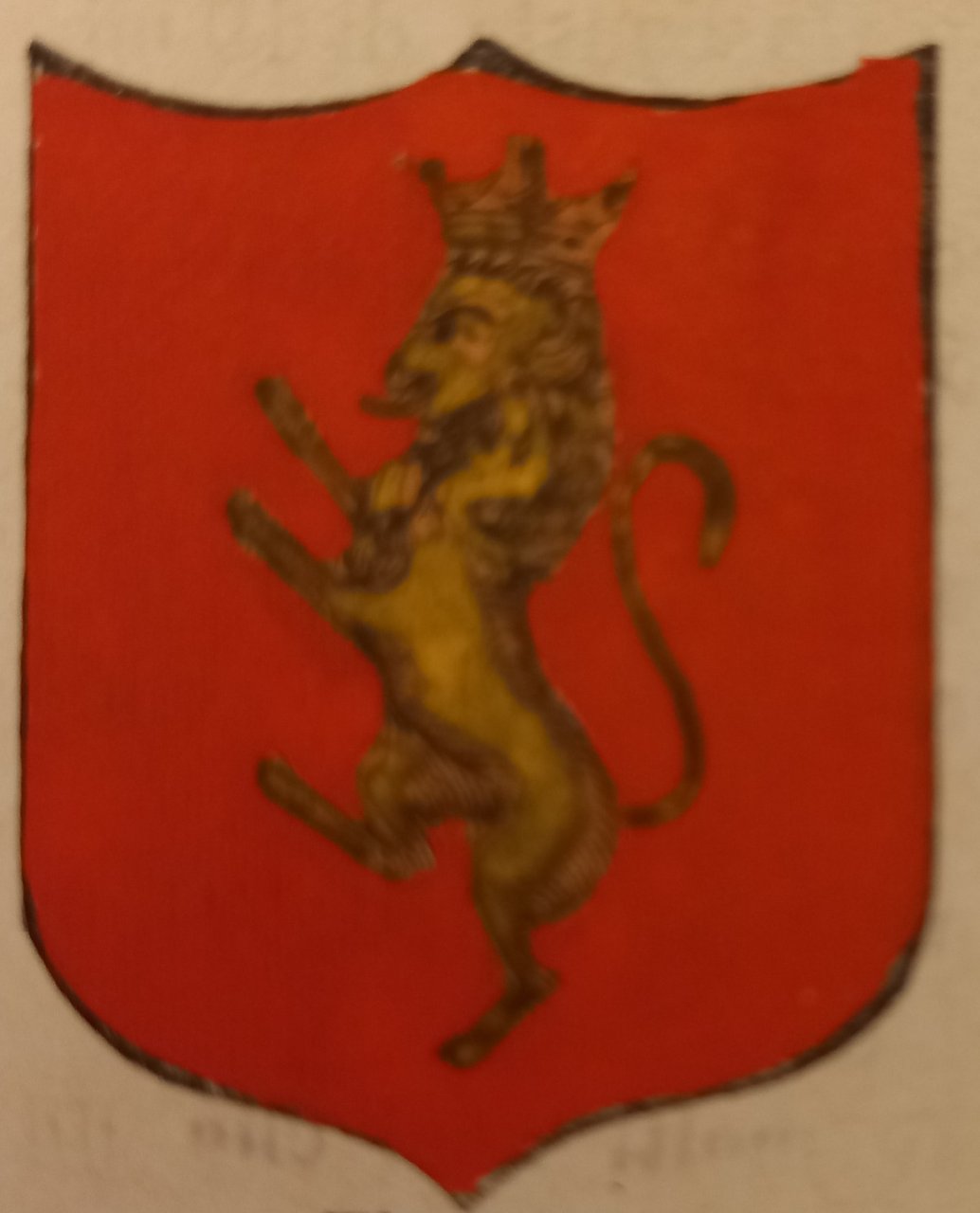 NORCIA (PG). Stemma miniato. 2 pagg. di testo. | Immagine principale