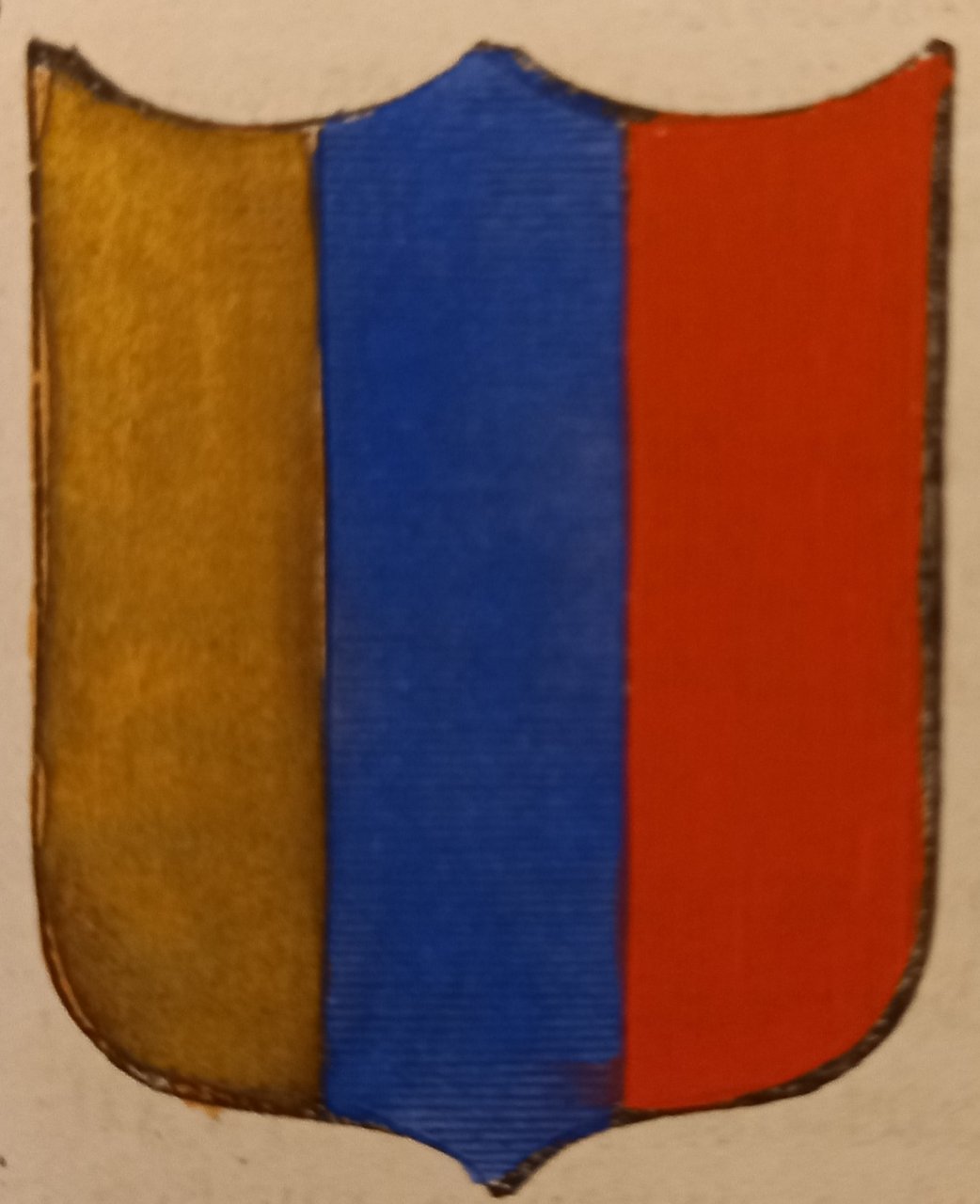 OFFAGNA (AN). Stemma miniato. 1 pag. di testo. | Immagine principale