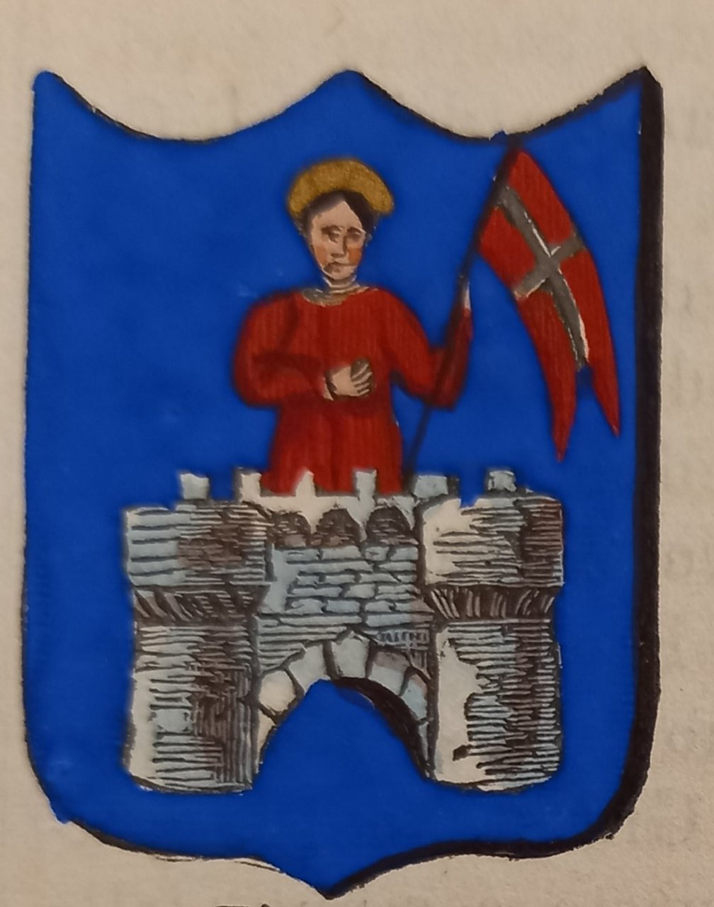 PIEVE SANTO STEFANO (AR). Stemma miniato. 2 pagg. di testo. | Immagine principale