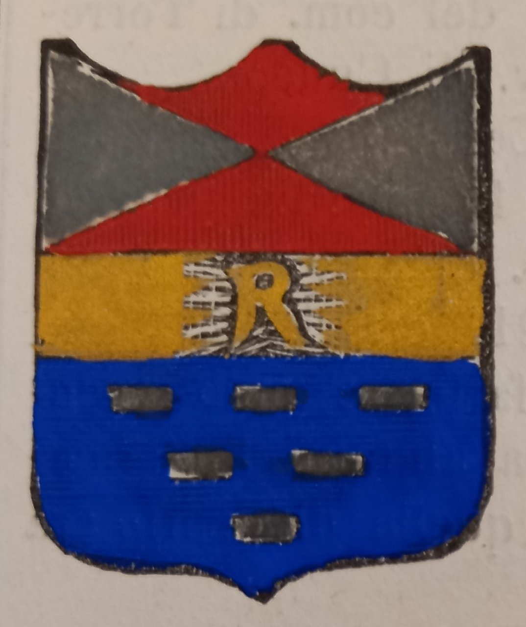 RAGGIOLO (AR). Stemma miniato. 1 pag. di testo. | Immagine principale