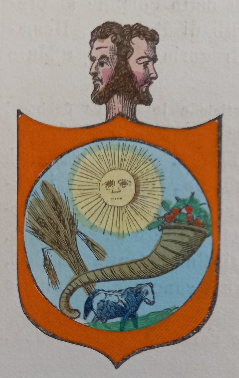 RICIGLIANO (SA). Stemma miniato. 2 pagg. di testo. | Immagine principale