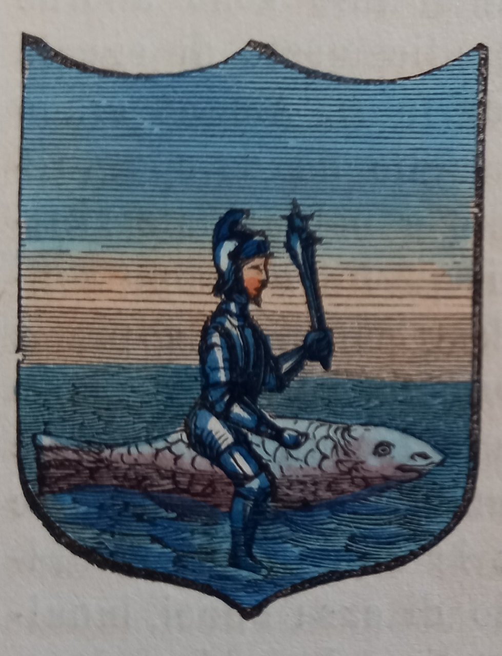 RIVAROLO FUORI (MN). Stemma miniato. 3 pagg. di testo.