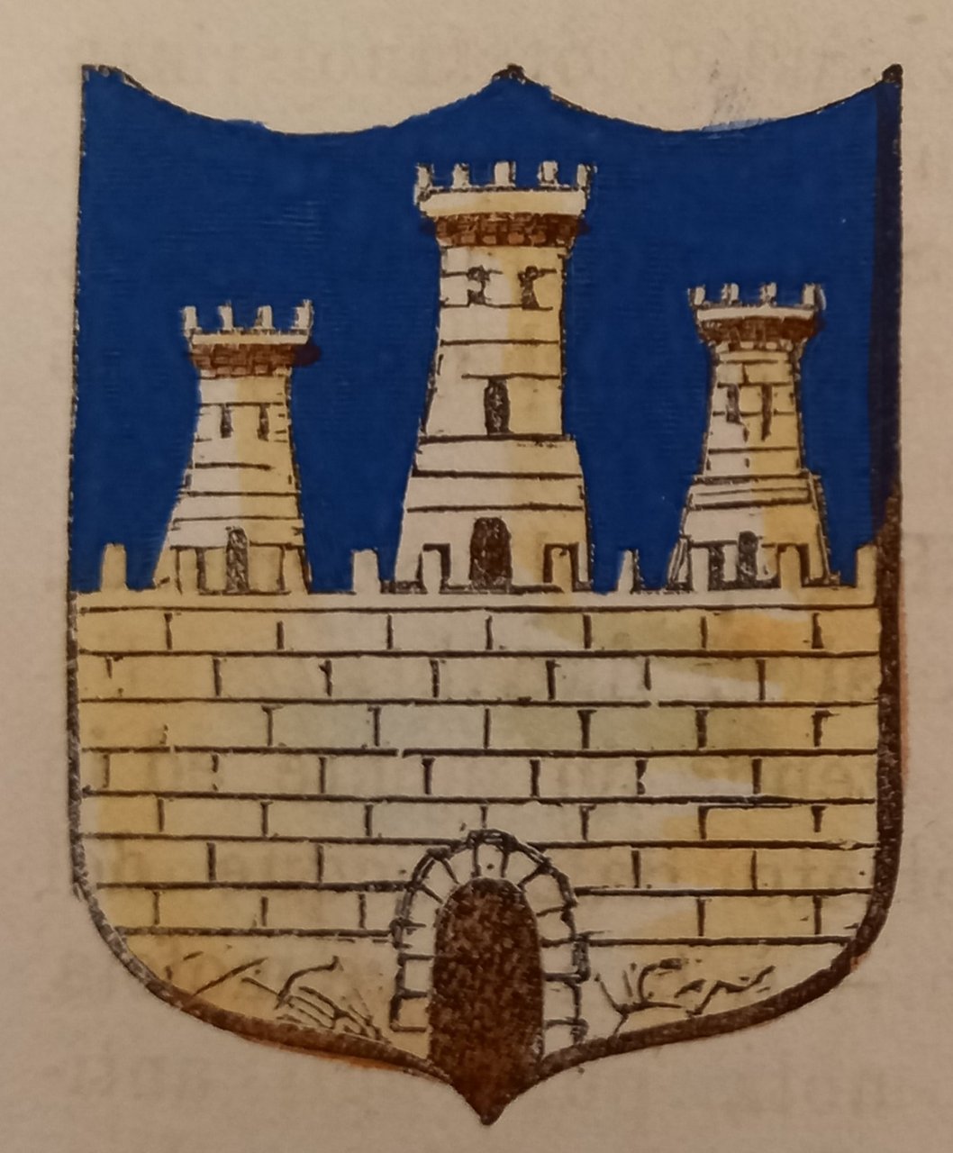 ROCCA SAN GIOVANNI (CH). Stemma miniato. 2 pagg. di testo. | Immagine principale