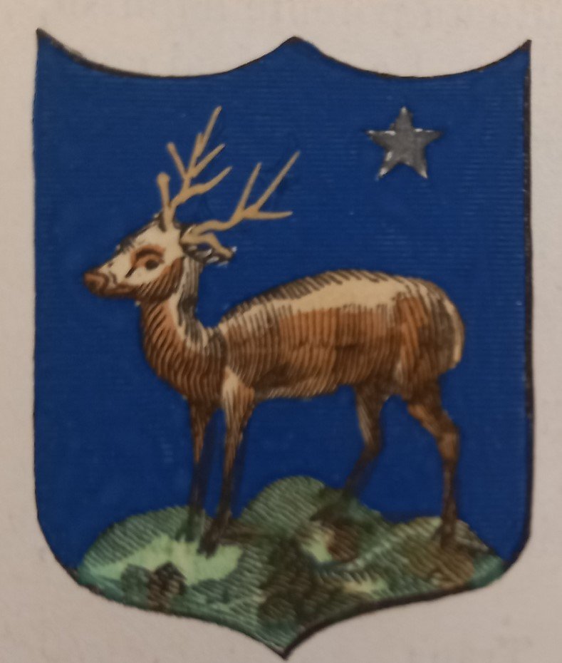 SANZA (SA). Stemma miniato. 1 pag. di testo. | Immagine principale