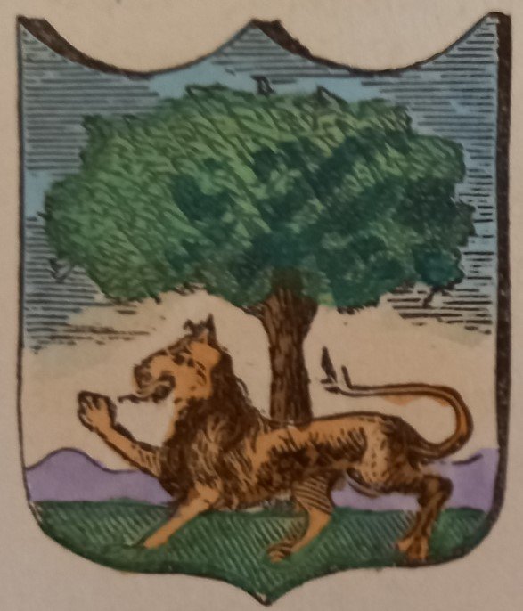 SUVERETO O SUGHERETO (LI). Stemma miniato. 1 pag. di testo. | Immagine principale