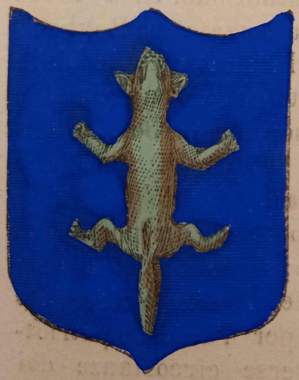 TONADICO (TN). Stemma miniato. 1 pag. di testo. | Immagine principale