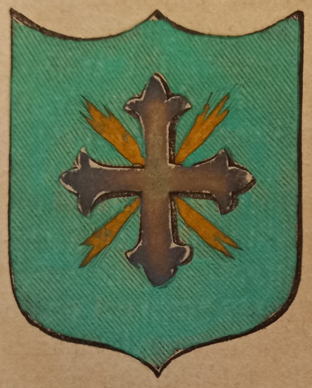 VALDIERI (CN). Stemma miniato. 7 pagg. di testo. | Immagine principale