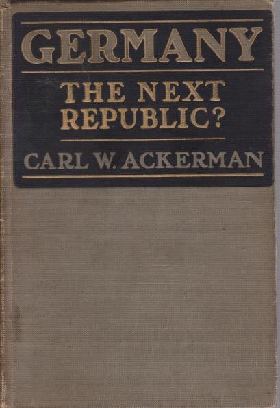 GERMANY, THE NEXT REPUBLIC?