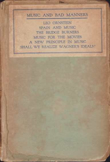 MUSIC AND BAD MANNERS