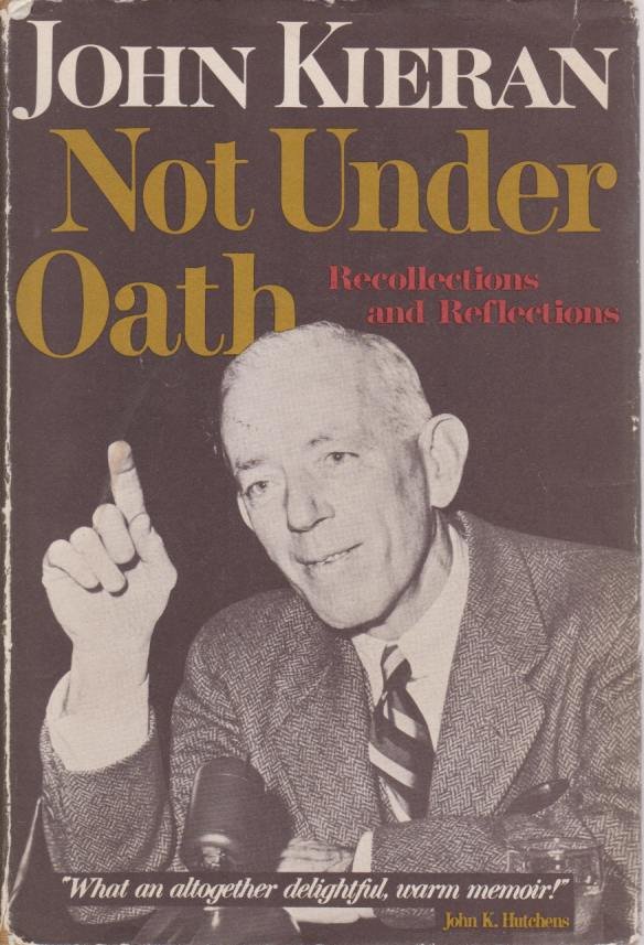 NOT UNDER OATH Recollections and Reflections