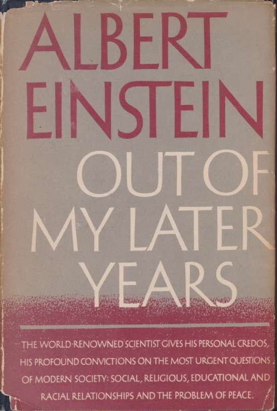 OUT OF MY LATER YEARS