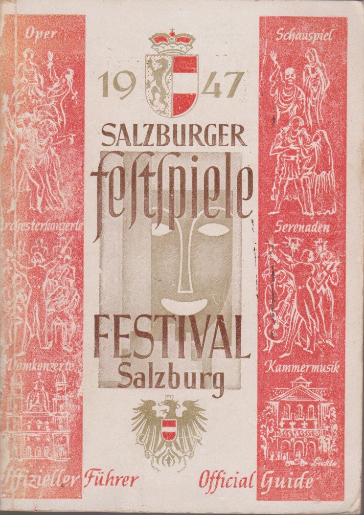 SALZBURGER FESTSPIELE 1947 Offizieller Führer, Official Guide