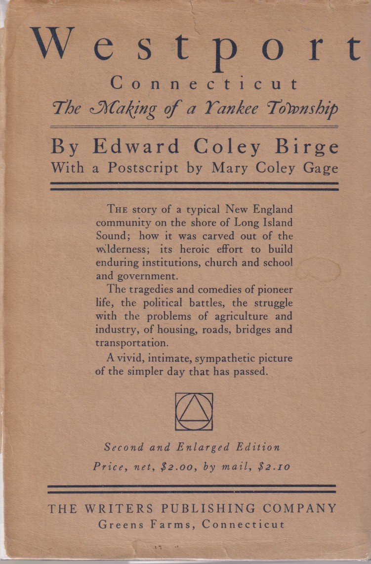 WESTPORT CONNECTICUT The Making of a Yankee Township