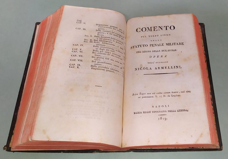 Comento sul primo, secondo e terzo libro dello Statuto Penale …